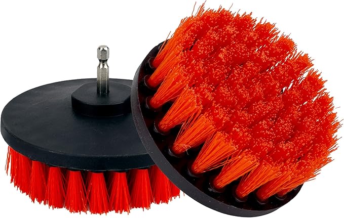 Maxshine Universal M8 Medium-Duty Drill Brush for Upholstery & Carpet (4”) | Scrubber Attachment for Car Detailing, Leather, Fabric & Home Cleaning | Deep-Clean Tool Removes Stains, Grime & Spots