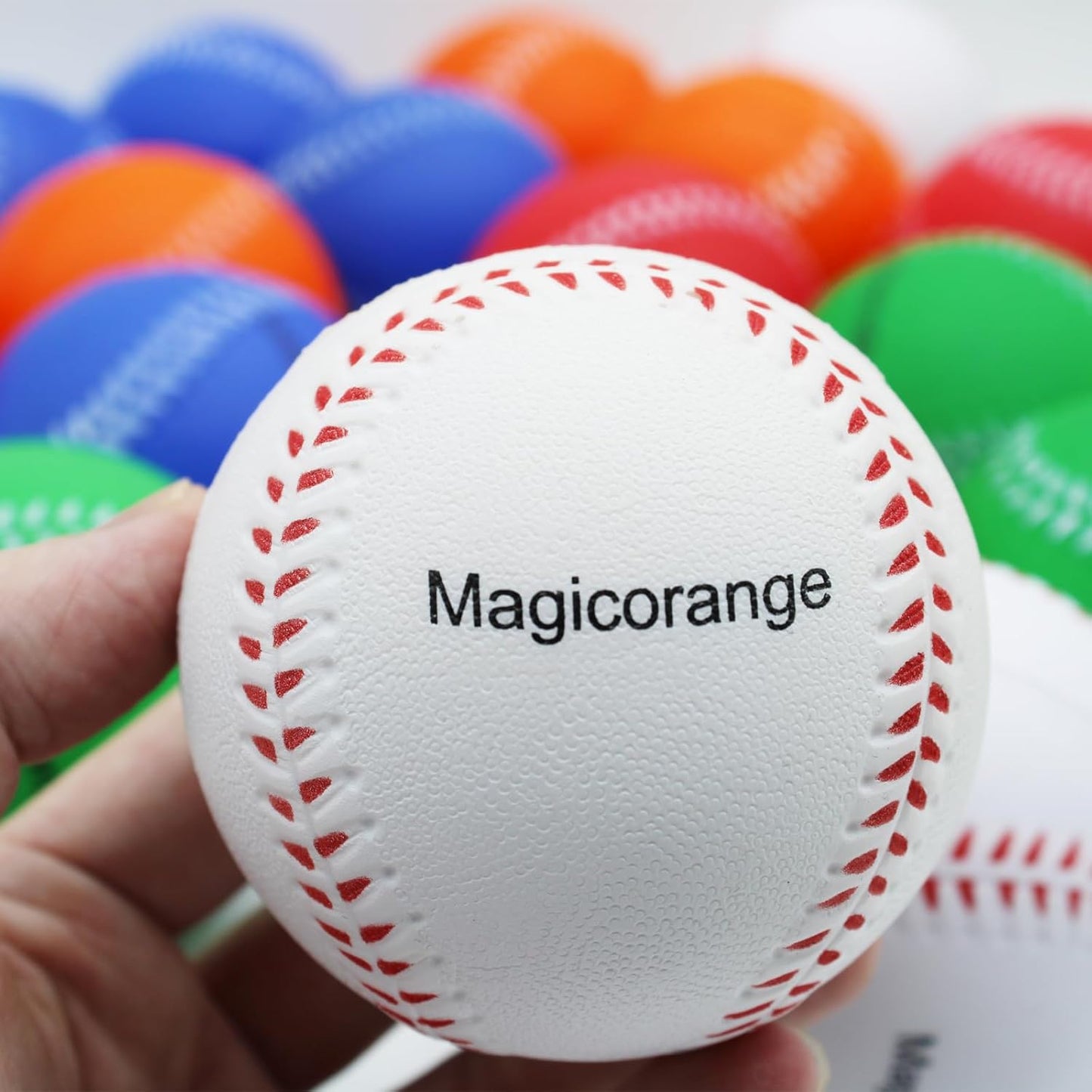 Magicorange Baseball,Foam Baseballs Training Baseballs Unmarked Practice Baseball for Hitting, Soft Toss, Batting, Fielding, Pitching