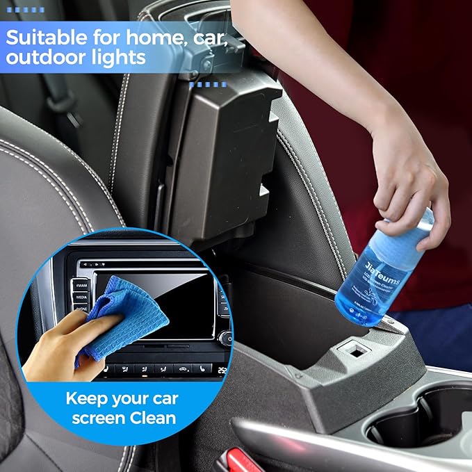 TV Screen Cleaner, Non-Drip Touchscreen Spray with Wiper for CD Disc Laptop Phone Tablet Computer Lens(200ml)