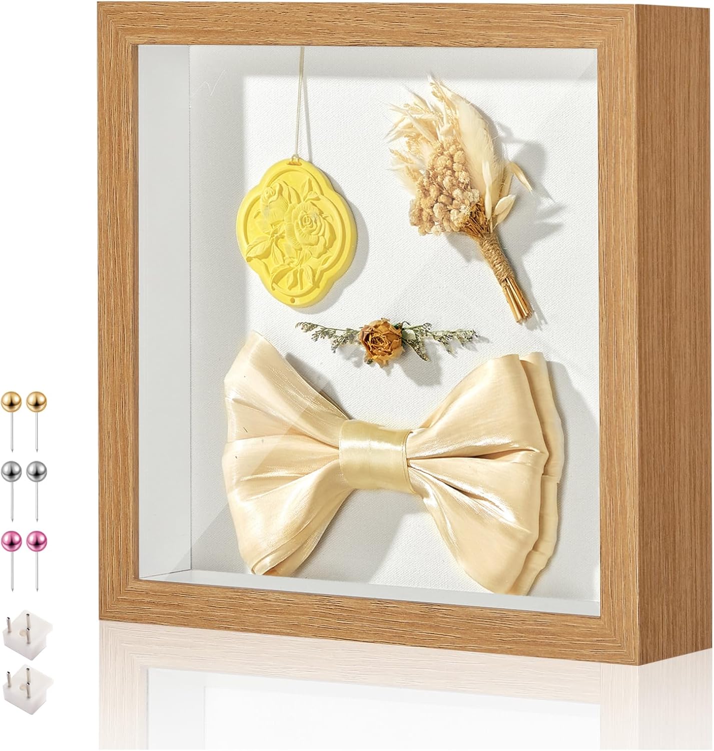 11x11 Shadow Box Display Case Picture Frame with Soft Linen Back, Deep Black Shadow Box 11x11 for Flowers Medal Display Case Jersey pet Graduation Memorabilia Baby Ltems Crafts Photos