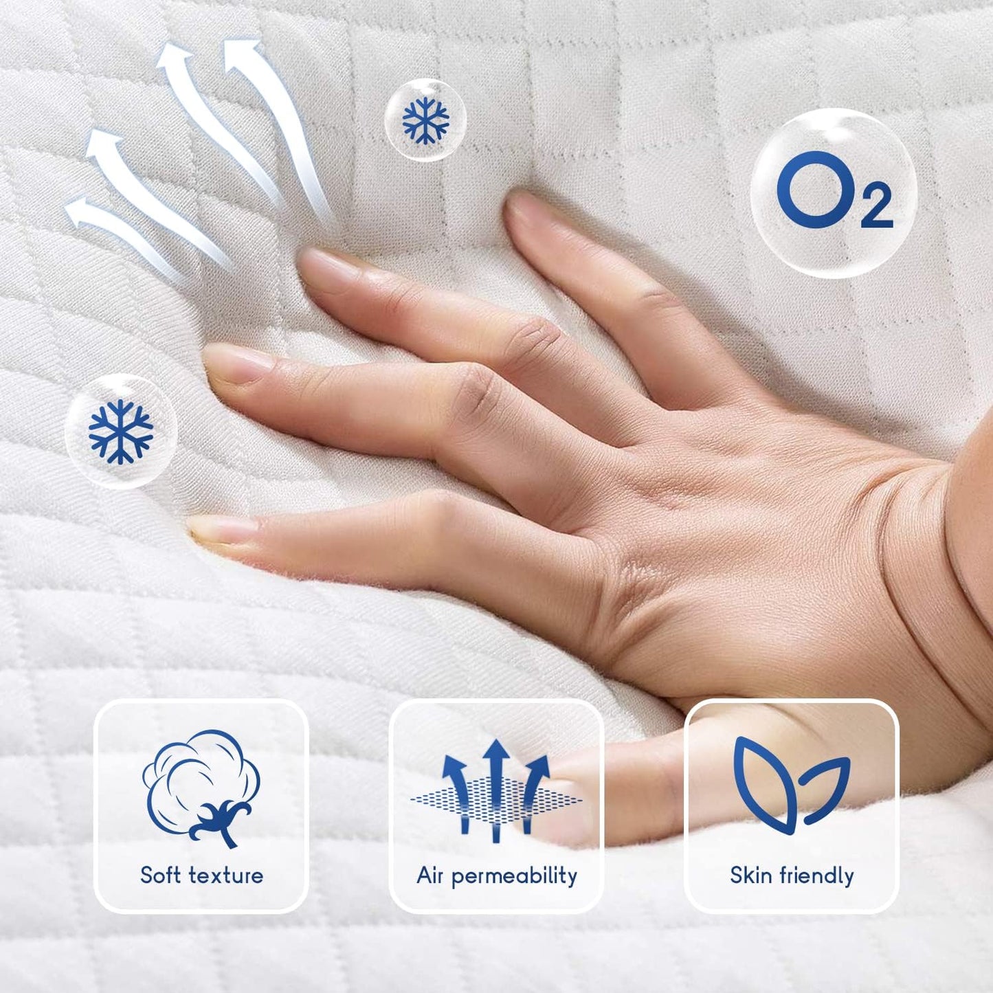 FDW | 6 Inch Twin Mattress | Medium Firm | Gel Memory Foam Mattress | White | Bed in a Box, CertiPUR-US Certified | Pressure Relief, Cooling Ventilated Foam | Washable Removable Cover