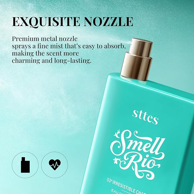 Sttes Perfume 03# (Original 309) Perfume for Women – Long-Lasting Hair Coconut, Vanilla & Toasted Praline Notes – Sweet Scentual Fragrance Eau de Parfum 100ml (3.4 fl oz) – Irresistible Charm