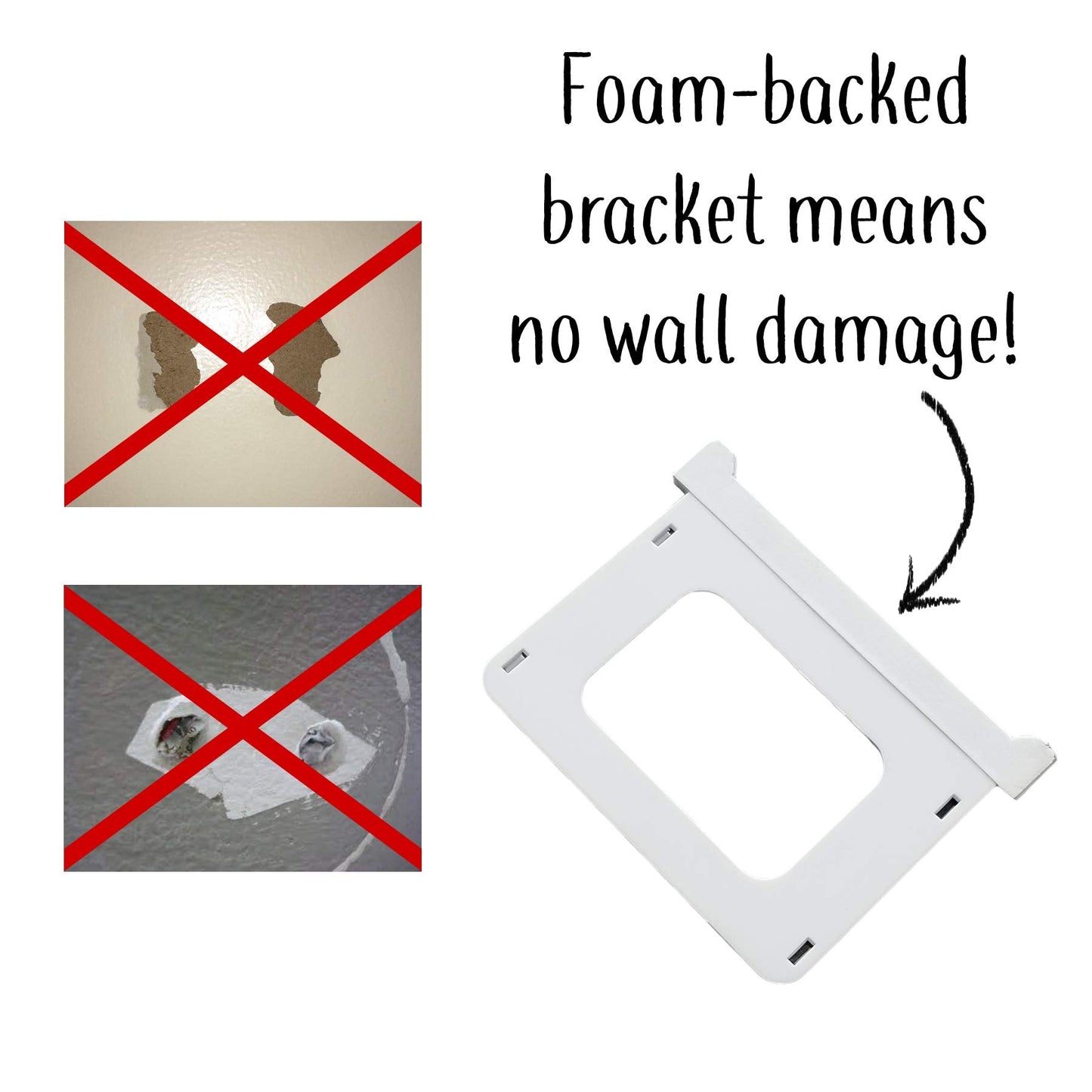 The No-Screwups Remote Control Holder By Mount Genie (Black): Wall Mount With No Damaging Screws Or Tape. Installs In Seconds On