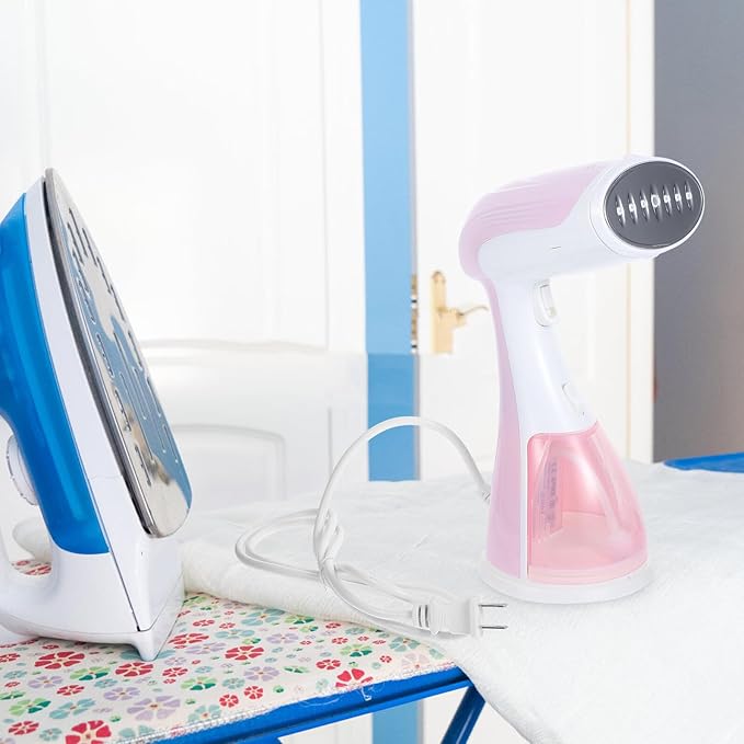 TIDTALEO Portable Handheld Garment Steamer Small Travel Steam Iron Fast Heat-up Wrinkle Remover for Clothes Curtains Abs Stainless Steel Design