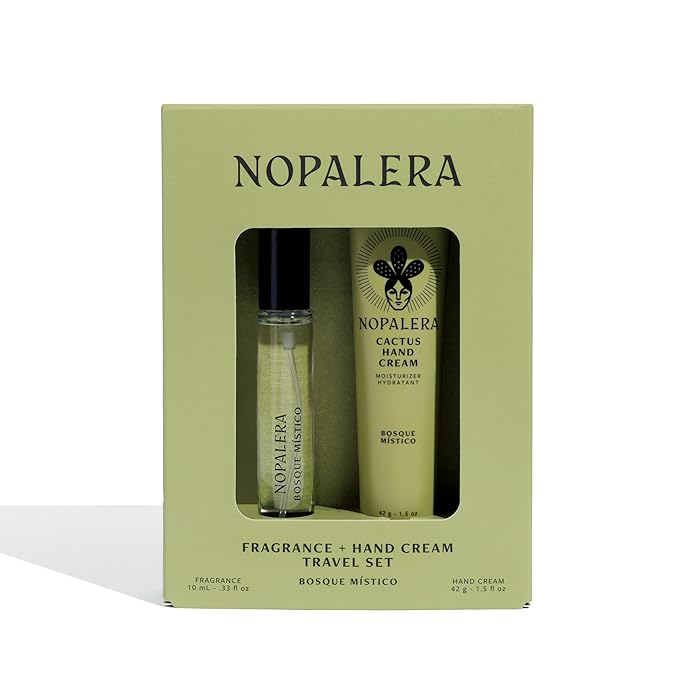 Nopalera Hand Cream + Travel Fragrance Gift Set (Bosque Místico)
