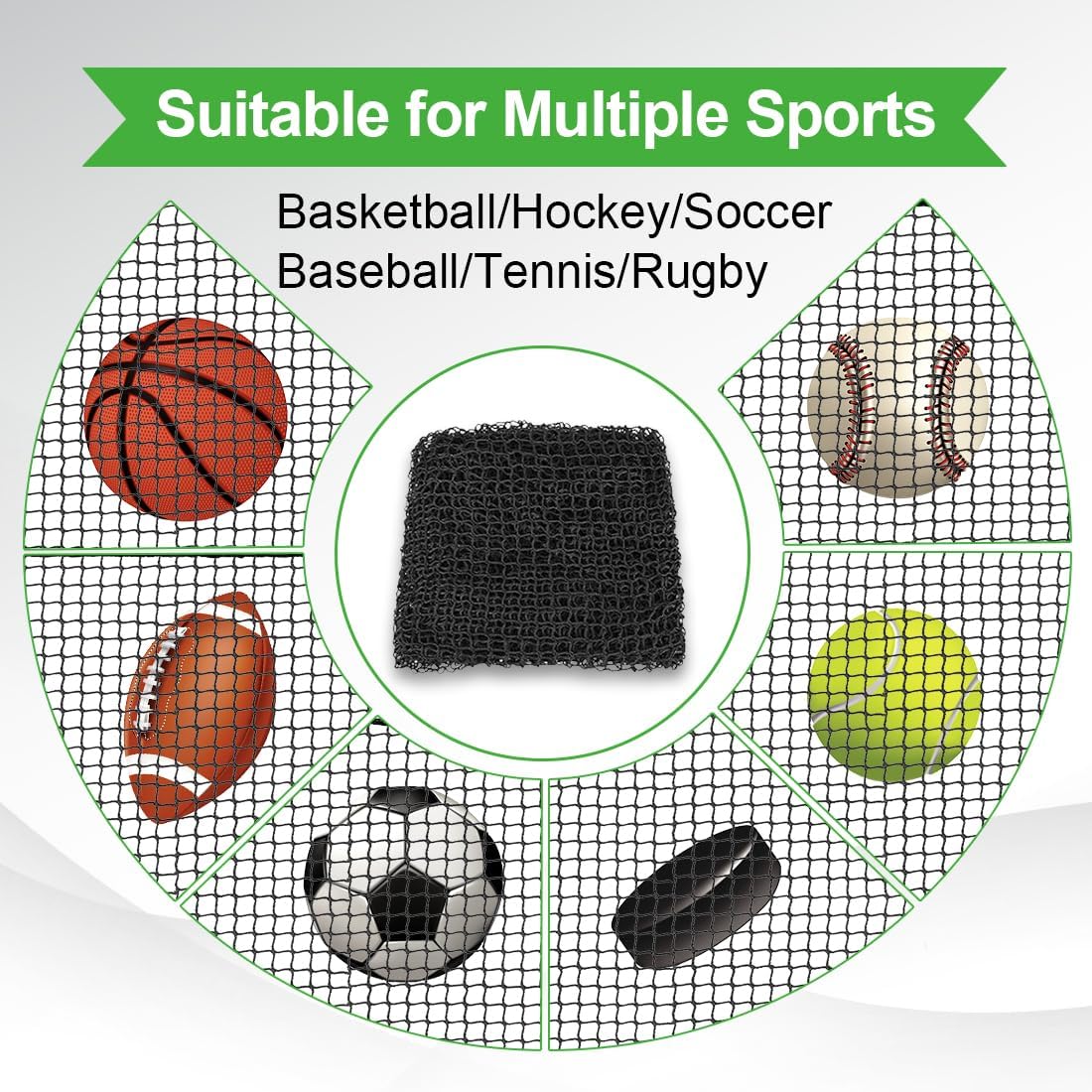 Golf Practice Net, 12X12ft /12X15ft/12X20ft Golf Hitting Hanging Kit, Sports Practice Barrier Net for Backyard and Garage, Indoor/Outdoor DIY Sports Netting for Baseball, Hockey, Soccer