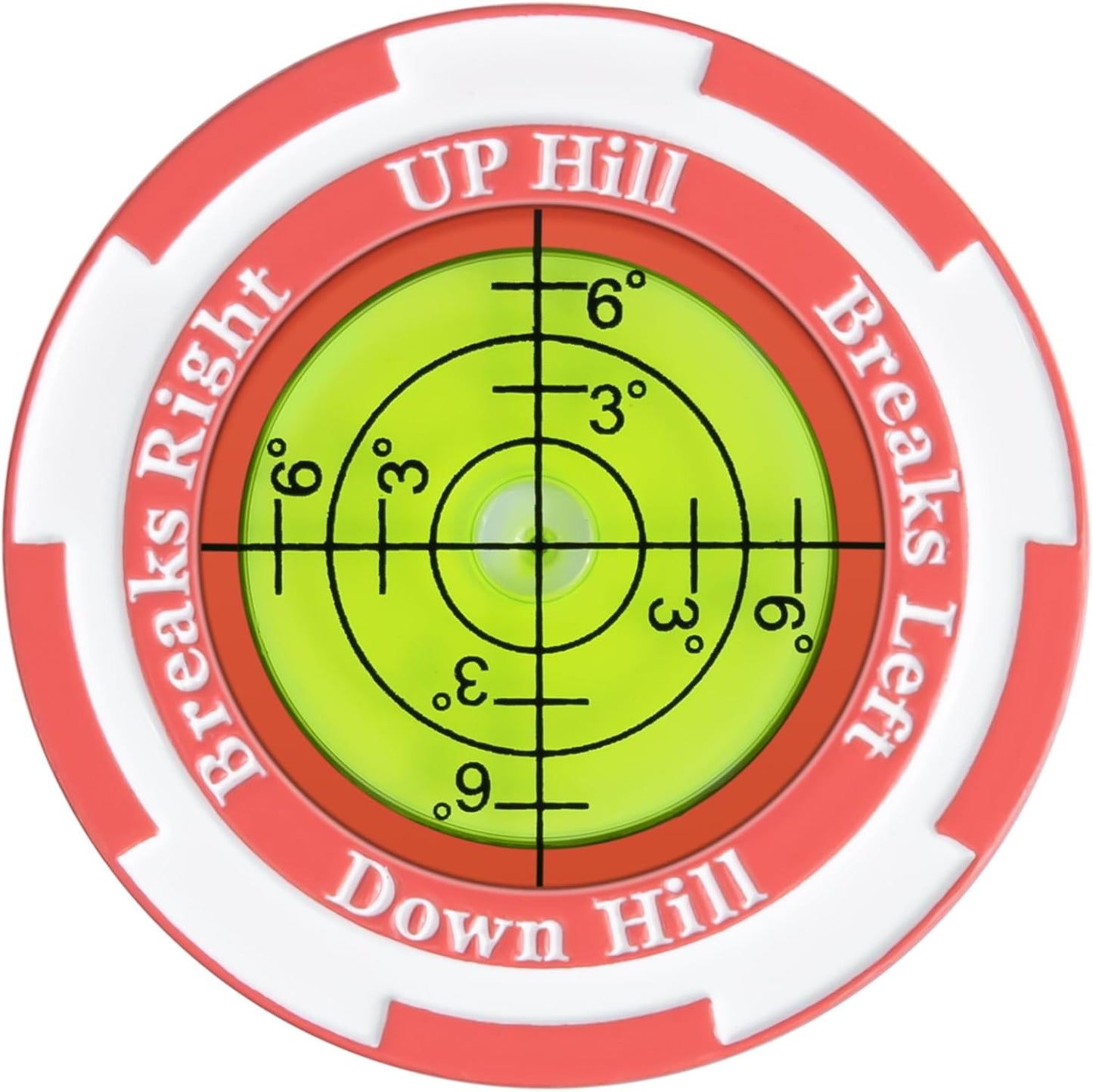 Golf Ball Marker - SmartLevel Ball Marker with High Precision Horizontal Bubble | Golf Putting Training Aid Accessories for Men & Women