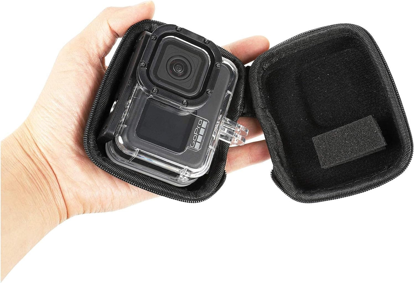 PellKing Hard Carrying Case for GoPro Hero 13 12 11 10 9 8 7 6 5 4 Waterproof Housing Case,DJI Osmo Action 5 4 3 Camera Waterproof Shell,Insta360 Ace Pro One R RS AKASO Underwater Dive Shell and More