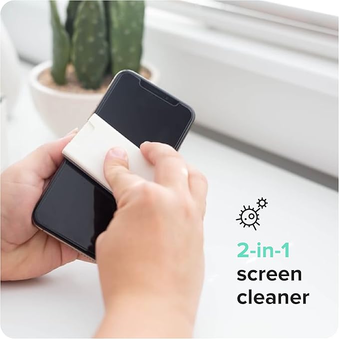 PhoneSoap Shine - 2 in 1 Cell Phone and Screen Cleaner with Attached Microfiber Cloth (5 Pack - 5 Colors)