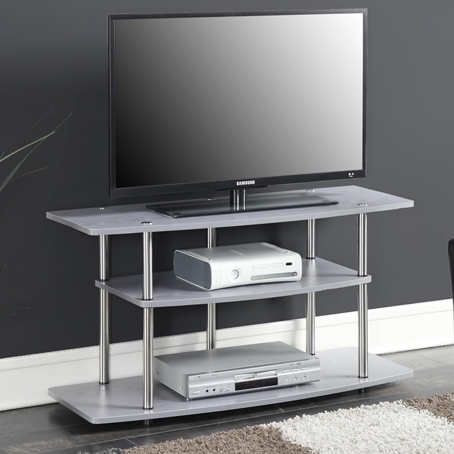 Convenience Concepts Designs2Go TV Stand, Gray