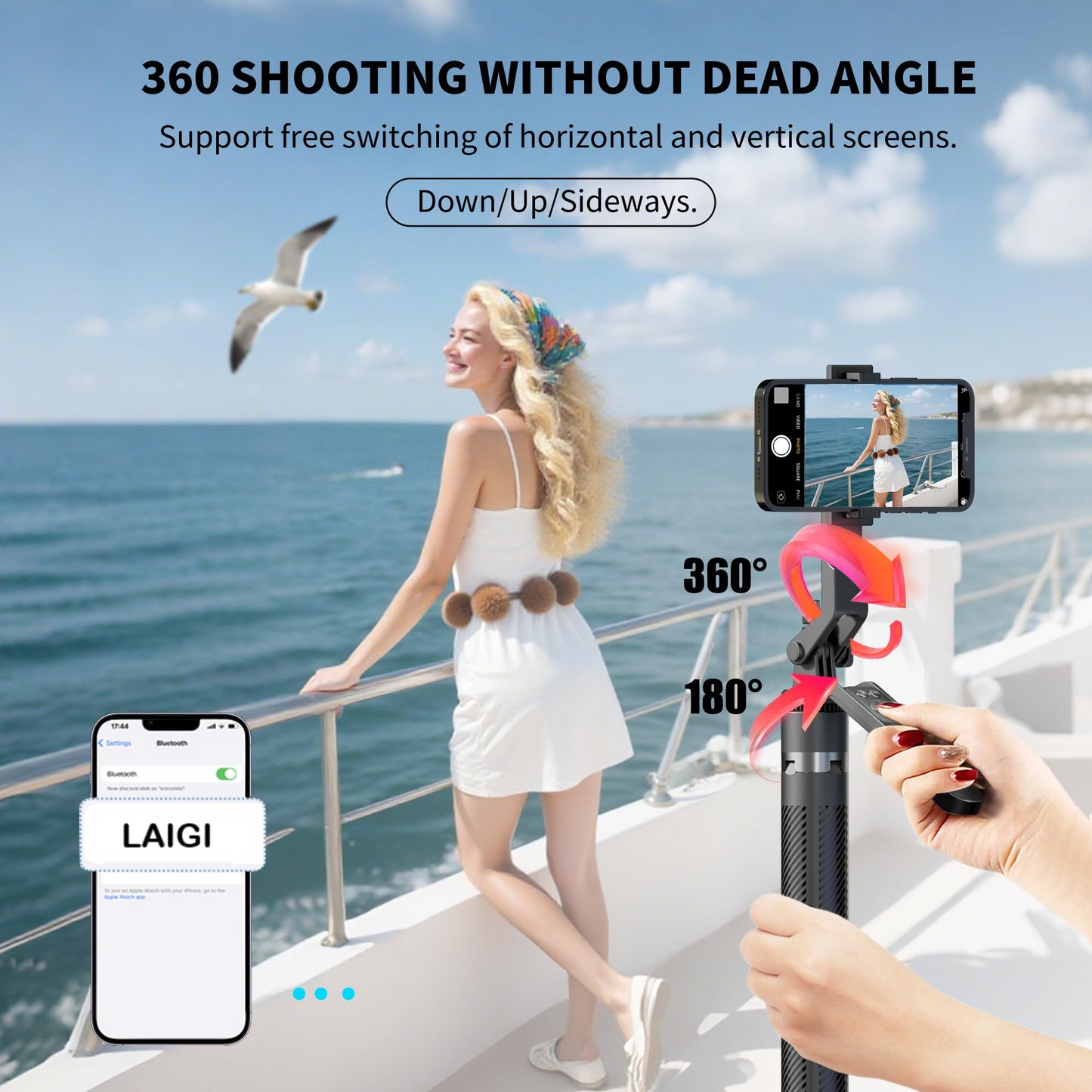 70 Tripod For Phone, Portable All In One Extendable Cell Phone Tripod Stand, Tall Travel Tripods For Recording Video Selfies Pho