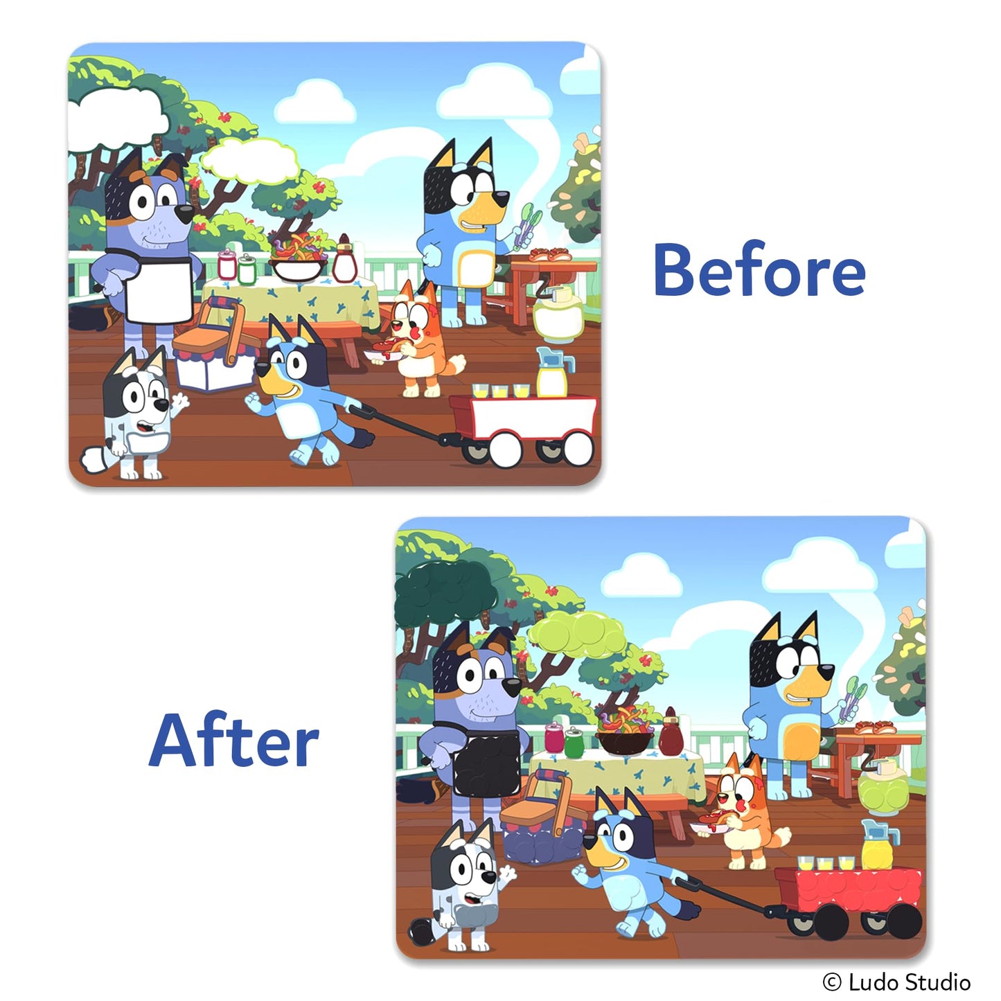 Skillmatics Bluey Dot It Sticker Activity – Mess-Free Fun for Kids, 500+ Stickers, Craft Kits, DIY Activity, Travel Toys, Gifts for Boys & Girls Ages 3, 4, 5, 6, 7