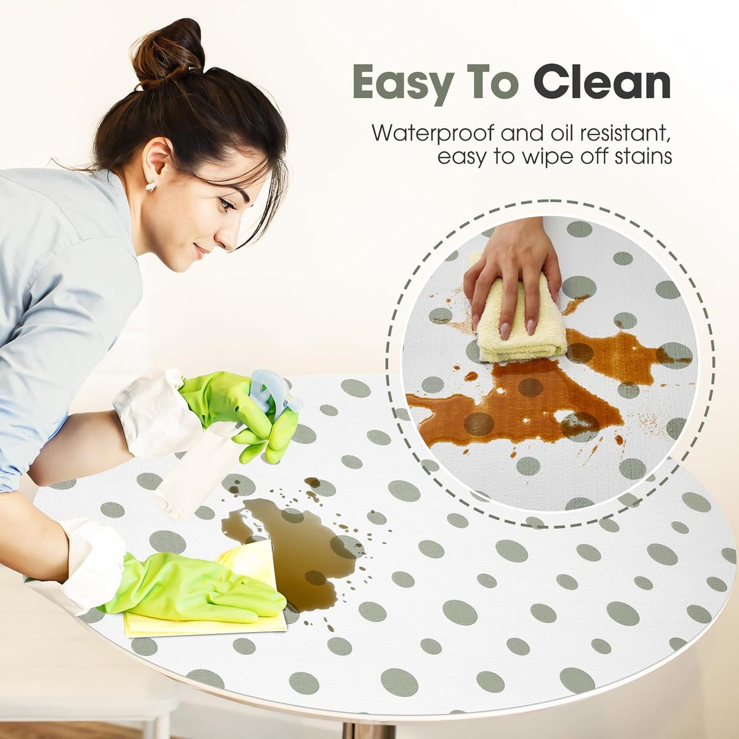 Beautysaid Shelf and Drawer Liner for Kitchen Cabinet, Non Adhesive Non Slip Shelf Paper Waterproof Washable Thickened for Dresser Pantry Shelve Bathroom Protector Liner(Polka Dot,12 in x 10 FT)
