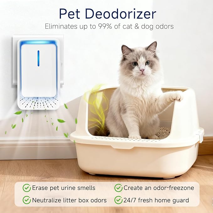 Plug In Air Ionizers - 4Pack Negative Ion Technology Air Purifier, Quiet Mini Air Freshener for Home, Bedroom, Office, Basement - Portable Air Purifiers for Odor, Dust, Smoke, Pets Smell