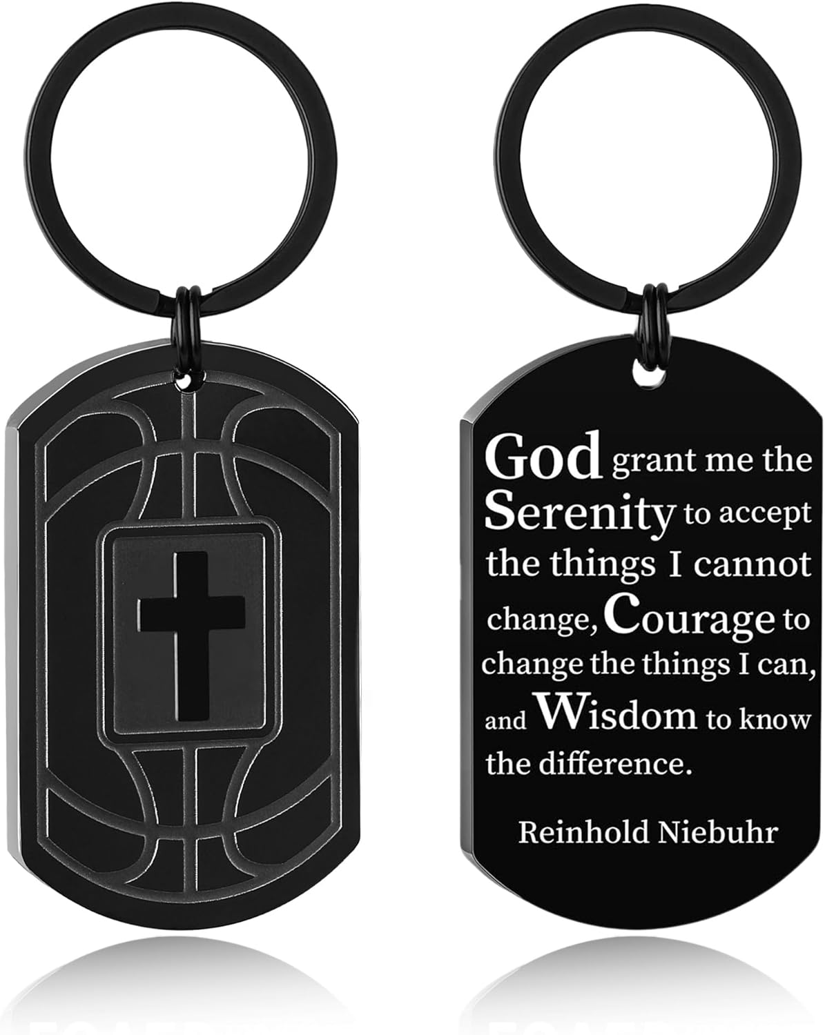 Football/Baseball/Soccer/Basketball Keychain for Men First Communion Baptism Confirmation Mens Gifts