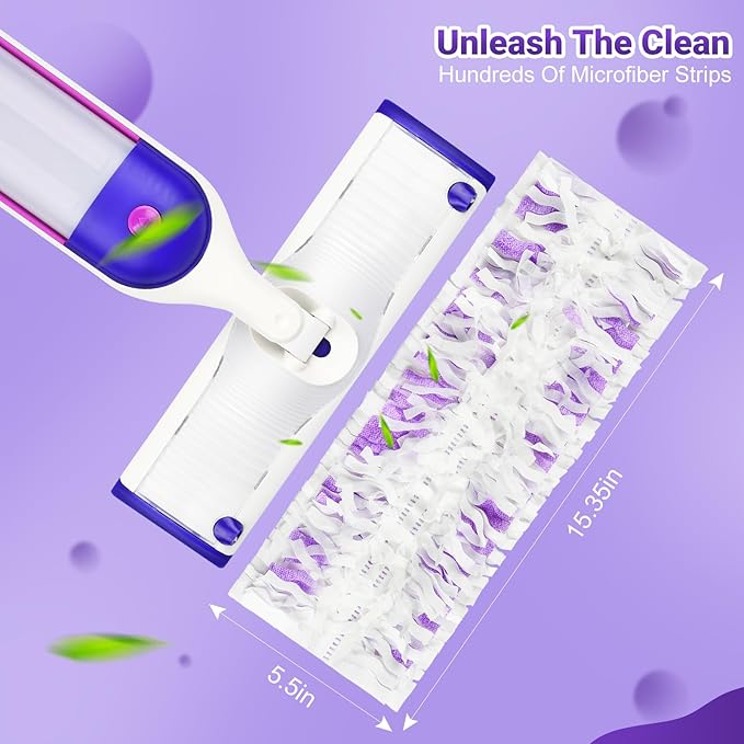54 Count Disposable Power mop Pads Retilis Compatible with swiffer Power Mop, PowerMop Wet Pads Rifill Cooperate with swiffer mop Refill liquidExtra Absorbent, Traps Dust & Hair