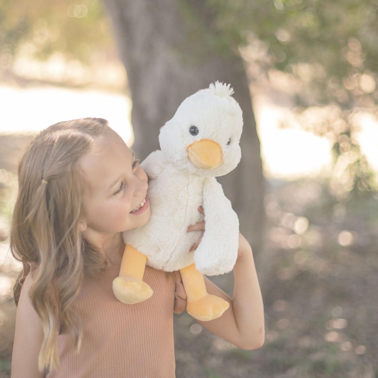 World's Softest Plush Stuffed Animal for Baby, Toddler, Kids, Adults - Adorable Toy Made from Kid-Friendly, Quality Materials - Lushee Off White Duck, 16"