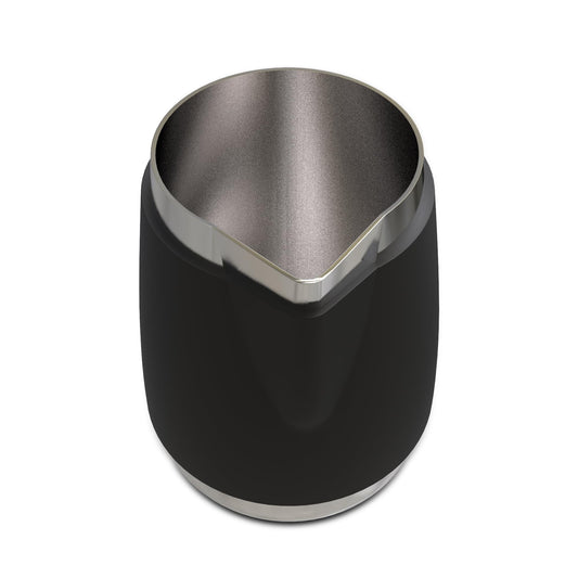 Rattleware 20 Oz Handle Free Latte Art Pitcher Stainless Steel with Rubber Grip Durable Heat Resistant Milk Frothing Pitcher for Baristas Home Cafes and Coffee Shops