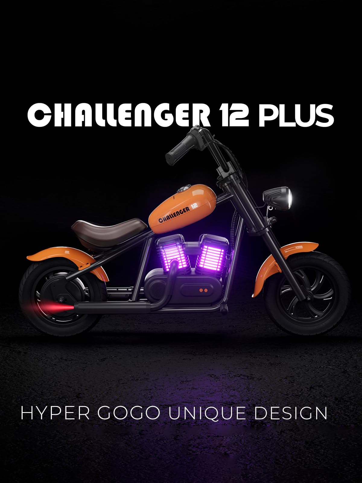 Hyper GoGo Kids Electric Bike, Electric Bike with Vibrant Ambient Lighting, 3 Speed Modes up to 10 MPH, 60 Minutes of Continuous Ride Time (Green)