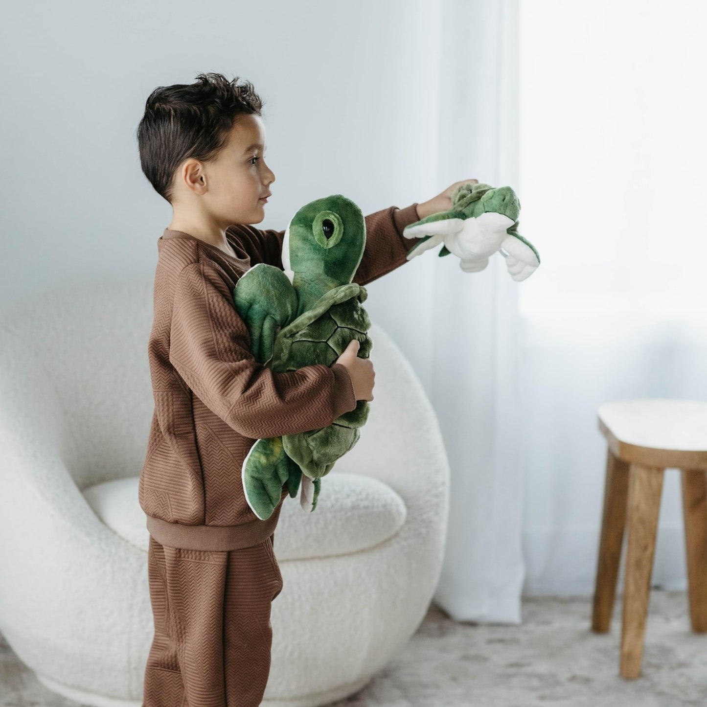 The Petting Zoo, Conservation Sea Turtle Stuffed Animal, Gifts for Kids, Baby Sea Turtle Plush Toy 10 inches
