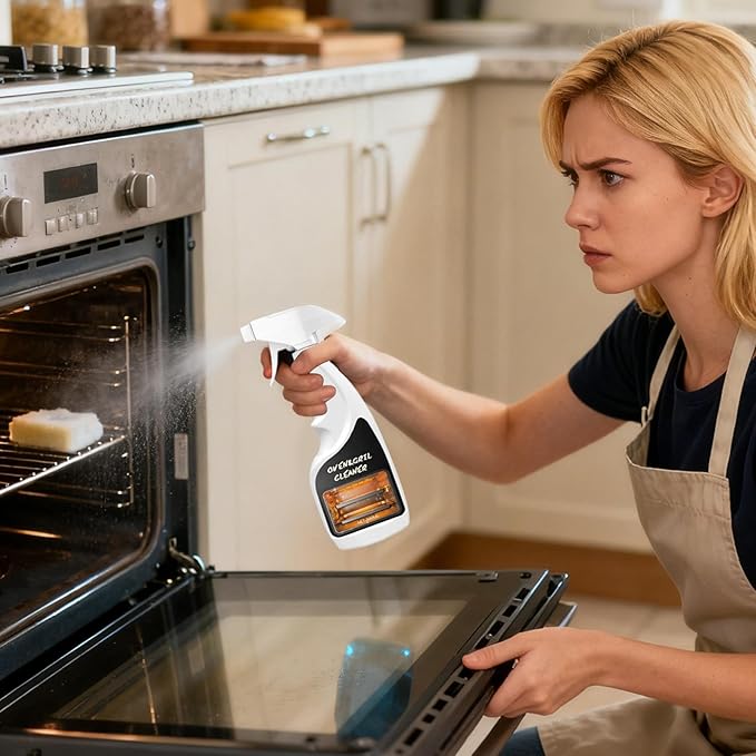 Oven Cleaner,300ml Degreaser Cleaning Solution | Fryer Degreasing Spray - for Homeowners Busy Families Renters To Remove Grease Stain Oil From Microwave Oven Grill Kitchen