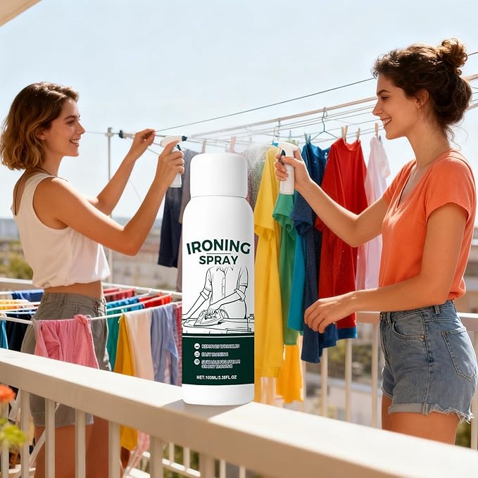 Fabric Softening Spray, Portable Ironing Aid, 1.57x5.51 Inch Clothes Starch with Professional Formula, 100ml Garment Spray, Laundry Supplies with Easy Application, for Cotton