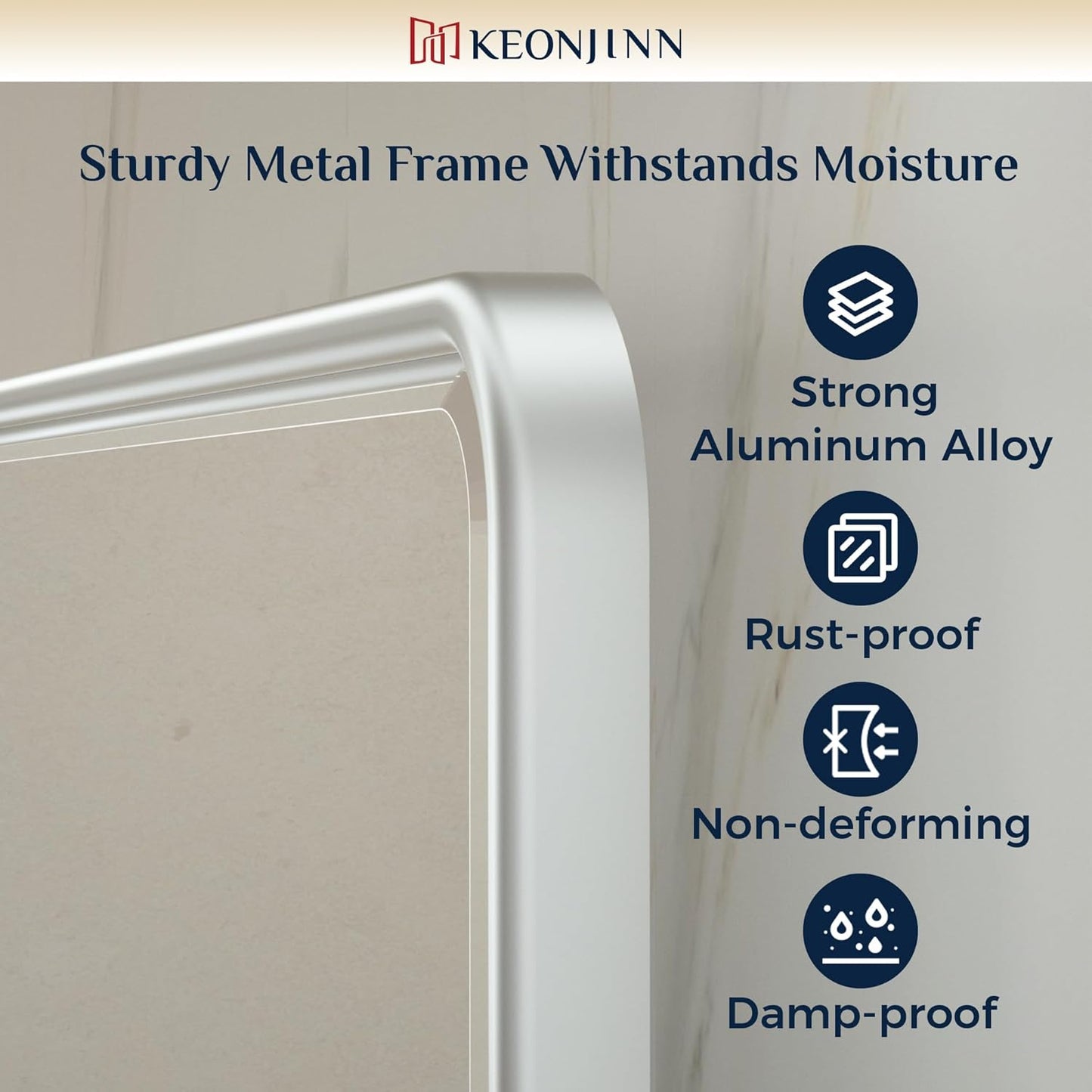 Keonjinn 20 x 30 Inch Tilt Mirror Bathroom, Satin Nickel Metal Pivot Mirror for Bathroom, Silver Beveled Fixed Tilt Mirrors for Over Sink, Modern Tilting Mirrors Wall Mounted (Horizontal/Vertical)