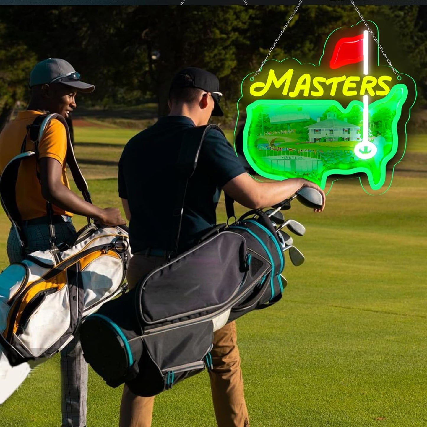 Pugna Golf Merch Neon Signs for Wall Decor Golf Neon Lights for Bedroom Led Signs Suitable for Dormitory Man Cave Christmas