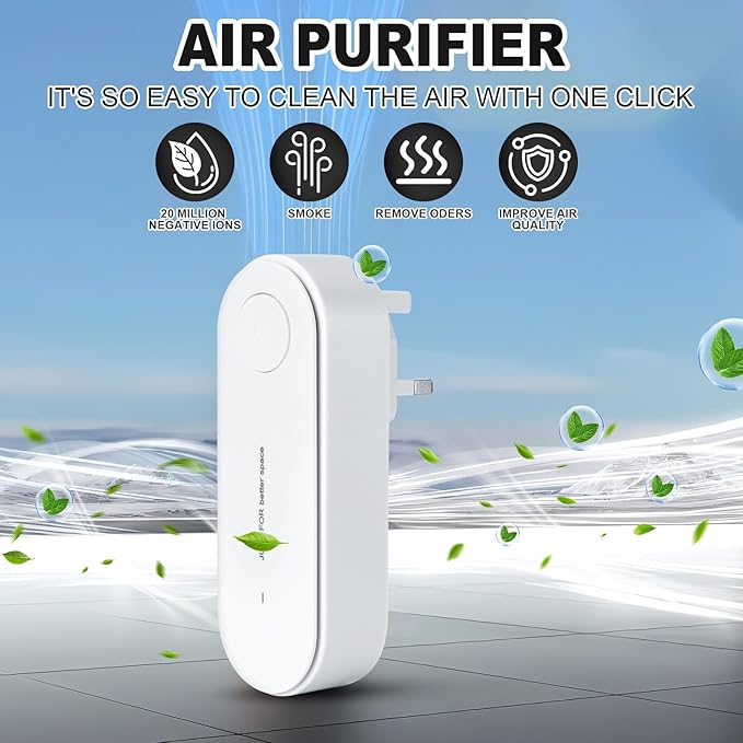 2PCS Magair Air Purifier for Mold, Magair Air Purifier Plug in, Mag Air Purifiers, Magair Ionic Air Purifi-er, Suitable for Bedrooms, Toilets, Living Room, Closets, Pet Room