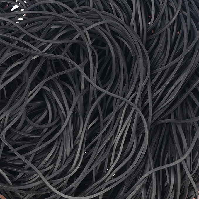 Rubber Bands Garbage Can Bands Elastic Large Size #117A 200Pcs Trash Can Rubber Bands Black Elastics Bands 7inch For Office Supplies Home