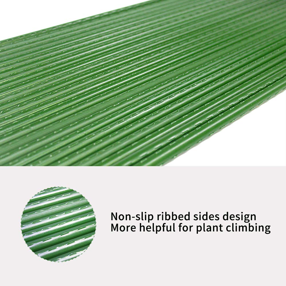Growsun 6ft Tomato Stakes Plant Stake Supports Garden Fences Trellis Metal Plastic Coated Plant Cage Supports Climbing, Pack of 50