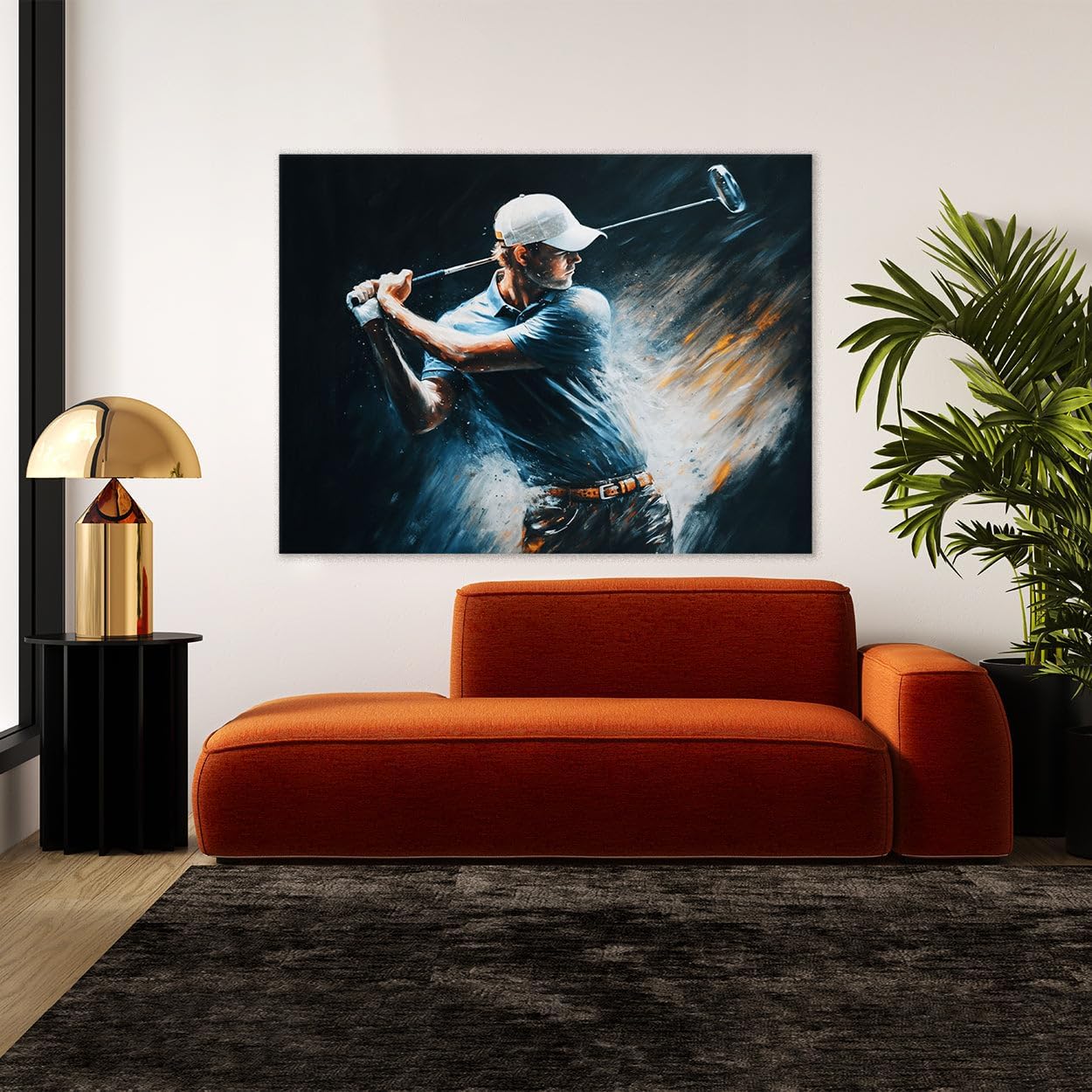 Sense Canvas Golf Golfer Motion Blur 8 Canvas Art - Home Decor Wall Art Print Poster Painting X-Large 48x36 / 1.5"