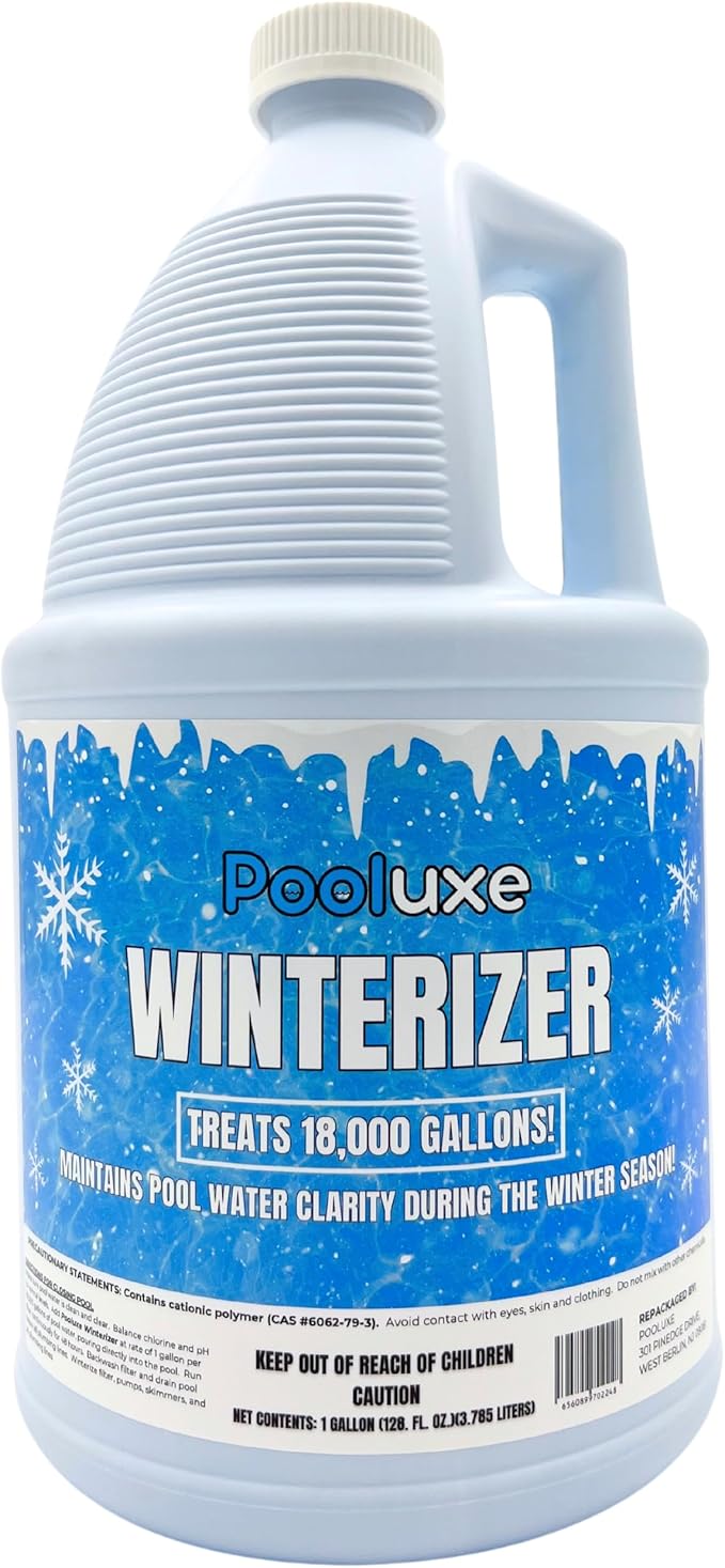 Winterizer– Advanced Cationic Polymer for Pool Water Clarity, Coagulates & Removes Suspended Solids for Easy Vacuuming