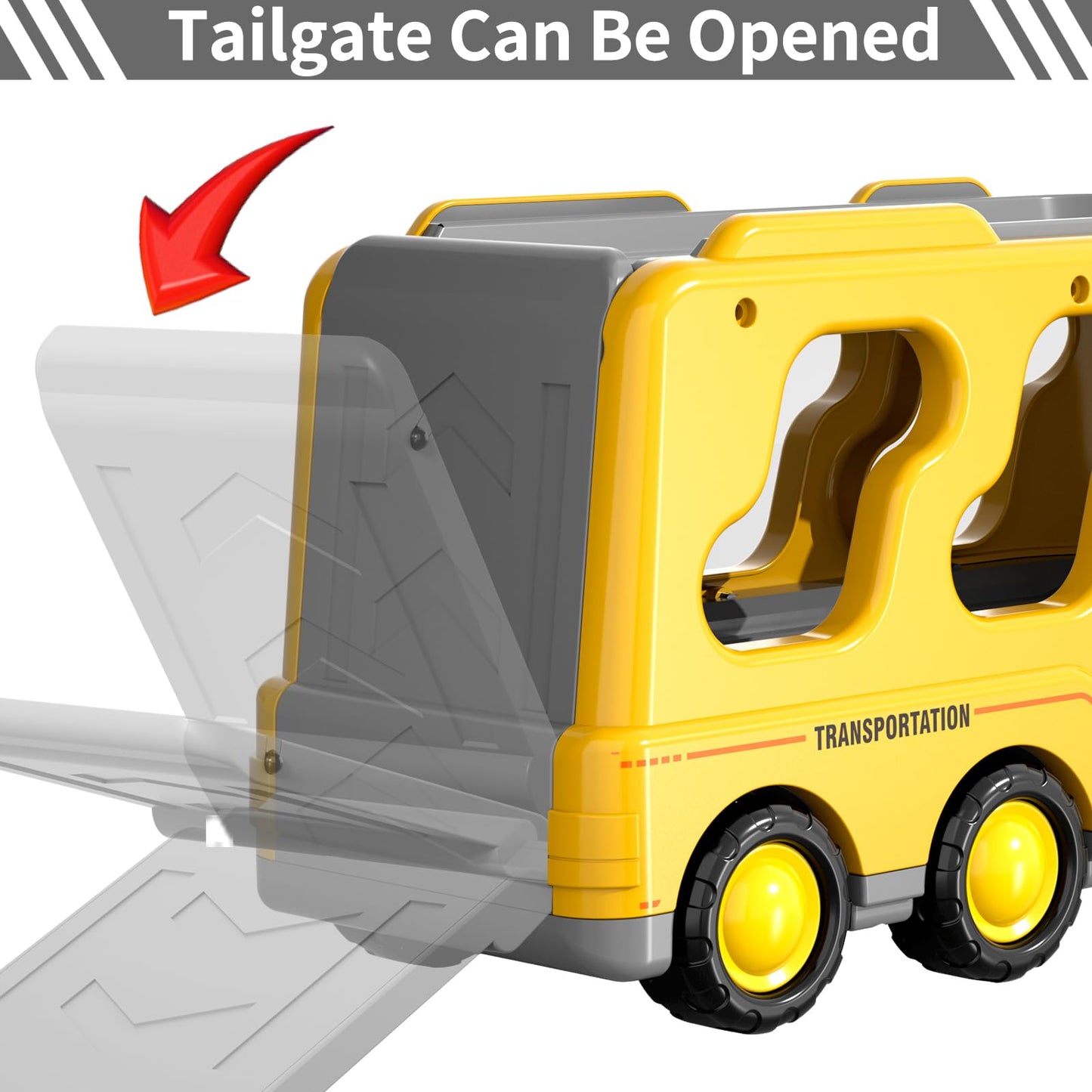 Bennol Construction Truck Toys for Toddler Boy 1 2 3 4 5 Year Old Car Trucks Birthday Gifts Toys for Kids Ages 1-3 3-5 5-in-1 Construction Trcuk with Excavator Crane Mixer Bulldozer