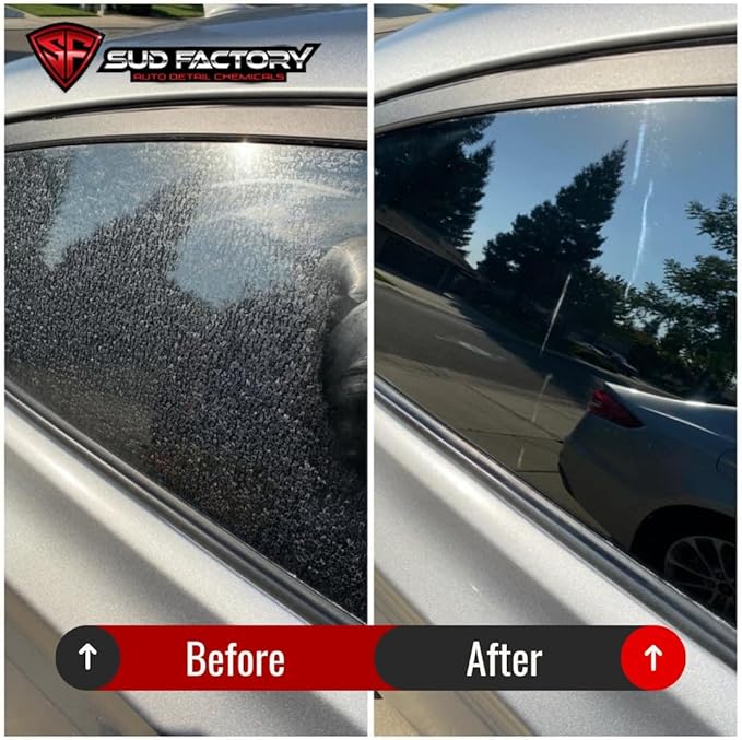 Sud Factory Spotless X2 Upgraded Glass Hard Water Spot Remover for Cars, Shower Doors, Windows, Homes & Boats - 16oz