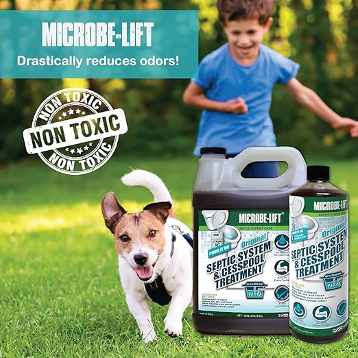 MICROBE-LIFT Original Septic System and Cesspool Treatment, Septic Tank Treatment Liquid, 1 Gallon