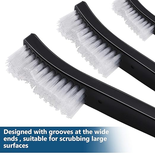 Accmor Scratch Brush Set for Gun Cleaning, All Purpose Nylon Bristle Brushes Tools 9 Pcs, Double-Ended Scrub Cleaner Kit for Cleaning Welding Slag/Paint/Rust/Dirt