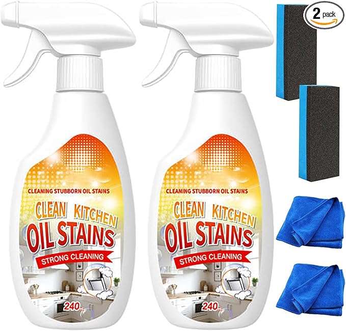 wuliao FIELL Heavy-Duty Kitchen Degreaser Foam Cleaner, Naivetu Clean Kitchen Oil Stains Spray, Multi functiona Foam Cleaner Spray (2)