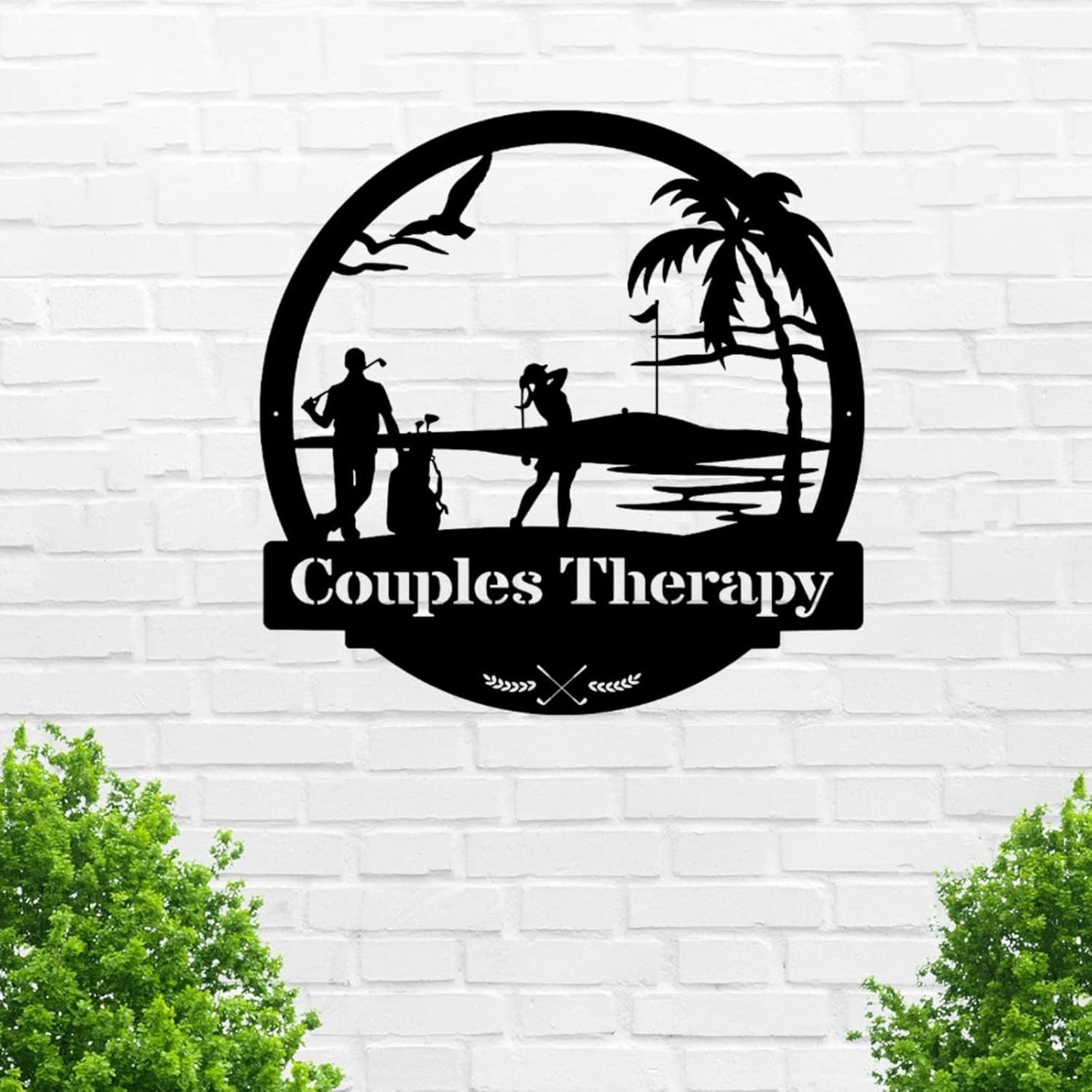 Custom Golf Metal Wall Sign - Personalized Golf Metal Wall Art - Golf Metal Wall Decor - Couples Golfer Gift - Metal Home Decor - Indoor Signs