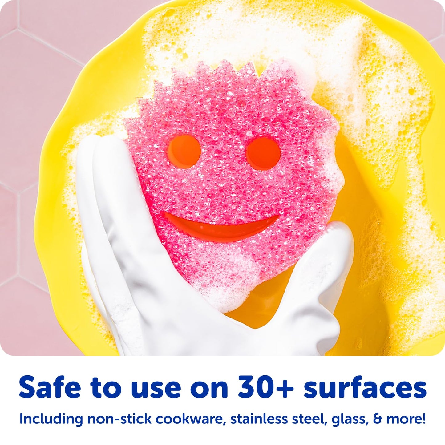 Scrub Daddy 4 Scrub Daddy Sponges & 4 Scrub Mommy Kitchen Sponges - Scratch-Free for Dishes & Multipurpose Cleaning - BPA Free & Made with Polymer Foam - Stain & Odor Resistant (8 Pack)