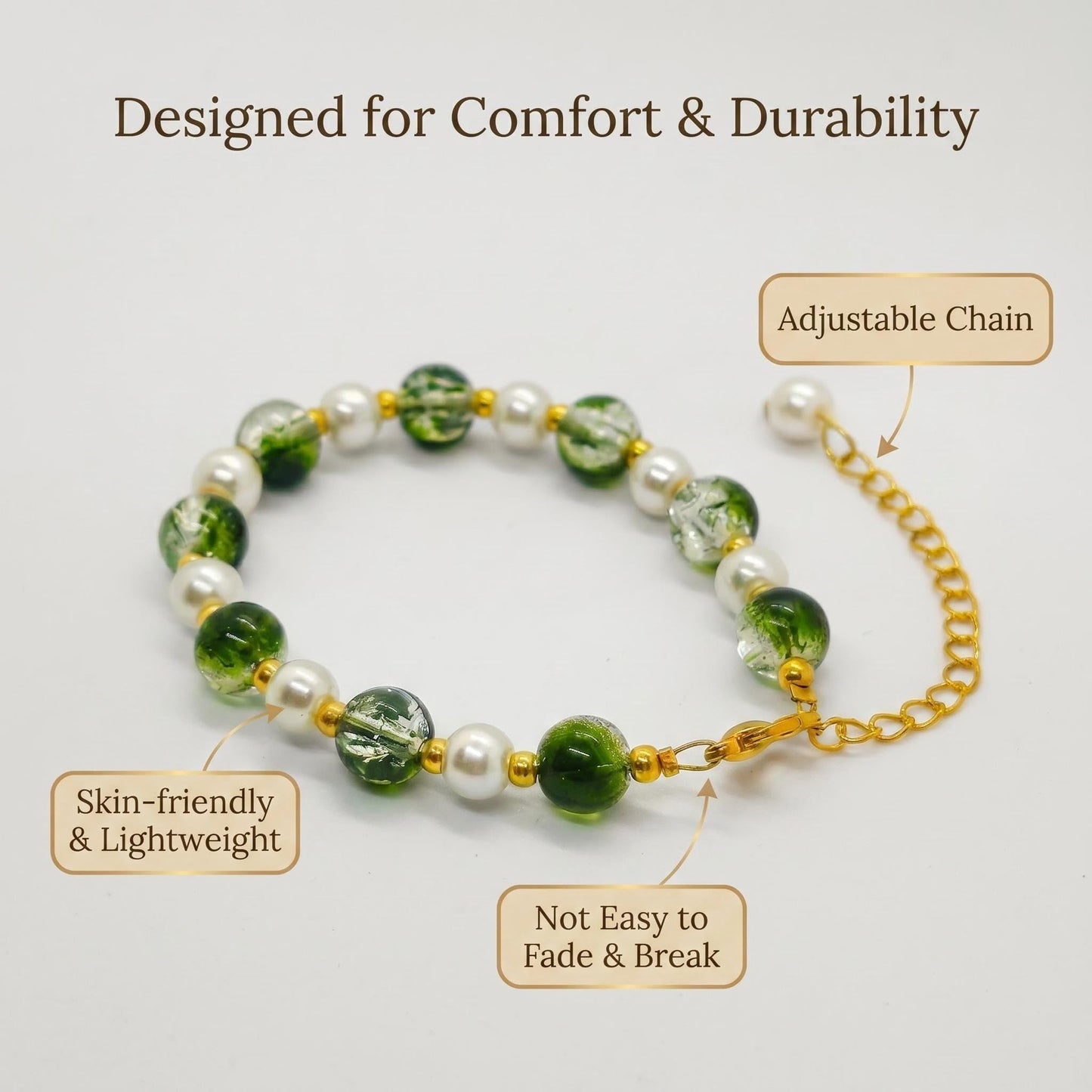 AIMORN Pearl Bracelets for Women Dainty Handmade Pearl Beaded Bracelet Adjustable Stackable Fashion Jewelry Gift for Women Girls Birthday Anniversary Christmas