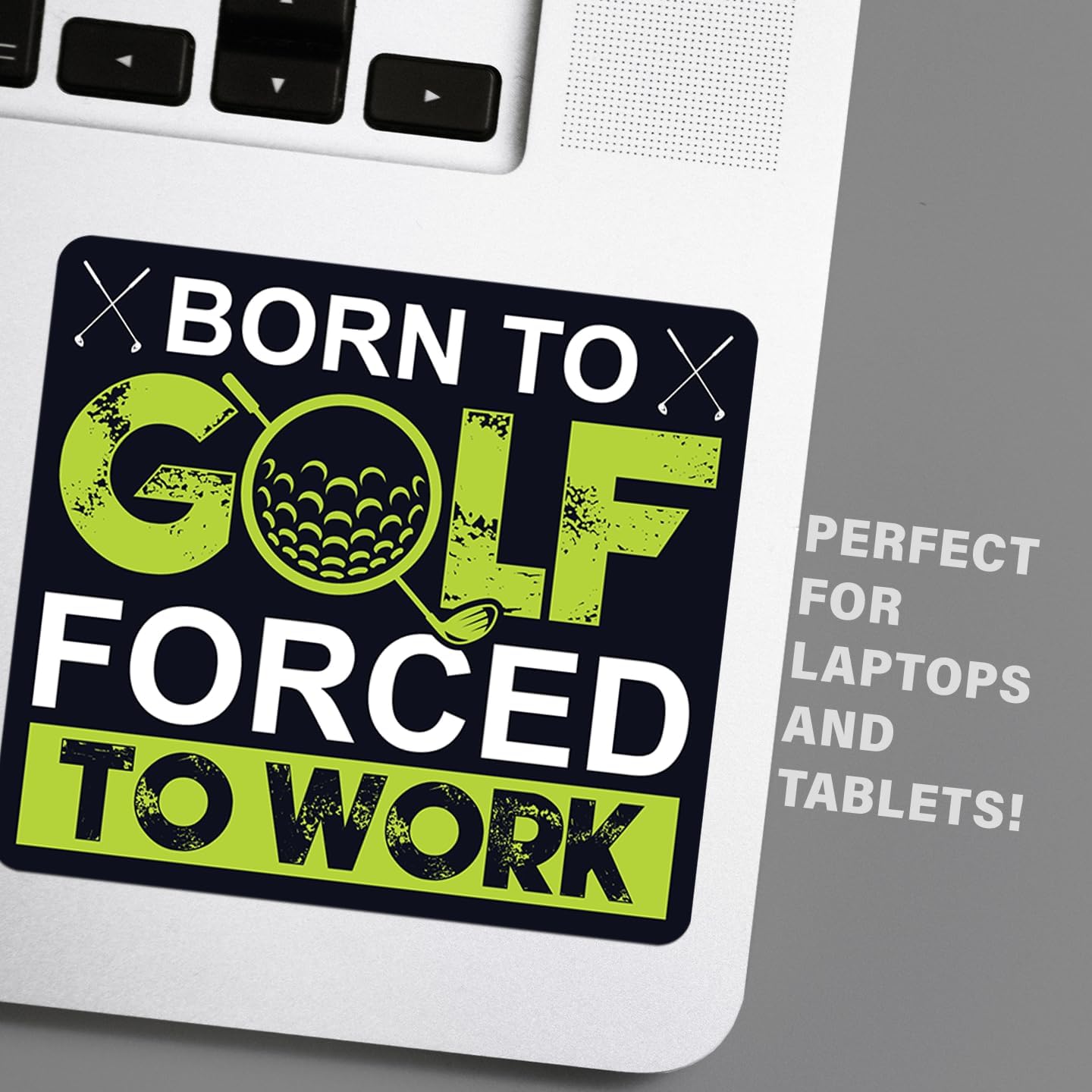 Funny Golf Stickers – Choose from 10 Humorous Designs – Durable Waterproof Vinyl Decals for Cars, Golf Carts, Laptops, Windows, Bumpers & More – 5 Inch (Born to Golf)