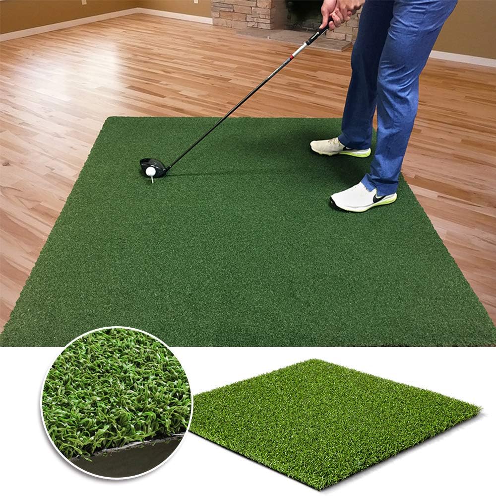 Golf Training Mat - Artificial Grass Turf for Indoor/Outdoor Use, Synthetic Fake Grass for Baseball, Football, Gym Sports