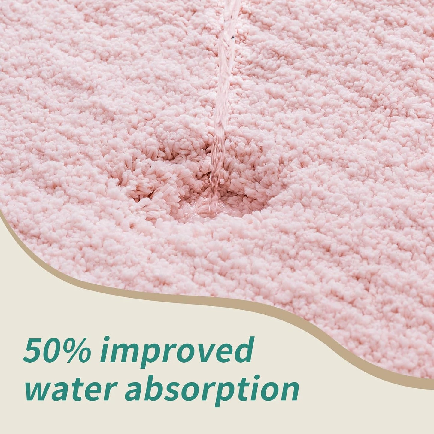 Bathroom Rugs 24x48 Non Slip Pink Fluffy Bath Mat for Bathroom Floor Washable Plush Luxury Bath Rug for Tub Soft Shaggy Absorbent Shower Sink Mat