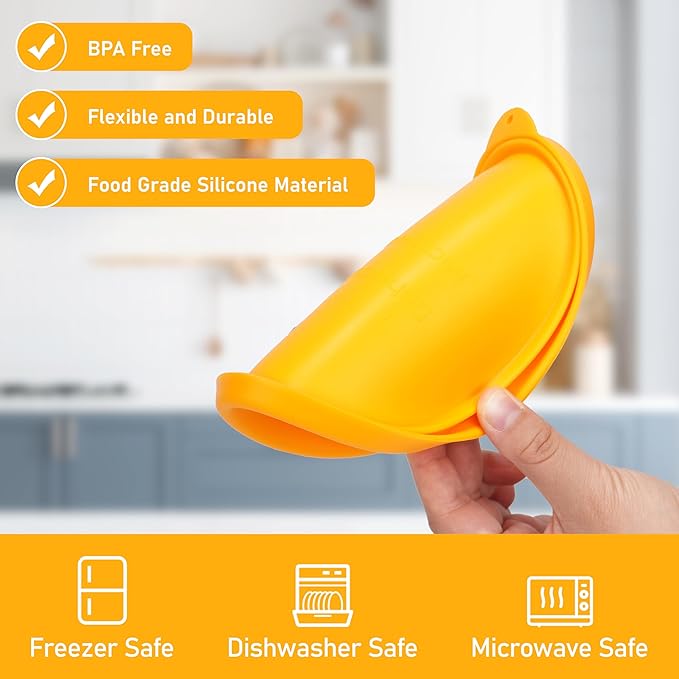 4 Cup Silicone Replacement Lids Storage Cover for Pyrex 7201-PC Glass Bowls (Container not Included) 4 Pack Microwave, Dishwasher and Freezer Safe