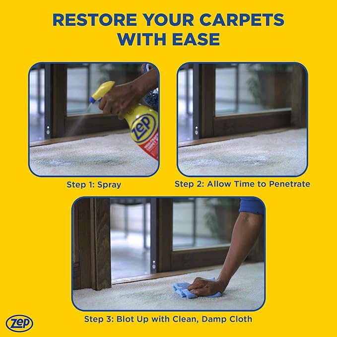 Zep High Traffic Carpet Cleaner - 32 Ounces (Case of 12) ZUHTC32 - Penetrating Formula Removes Deep Stains. Make High-Traffic Areas Look New Again