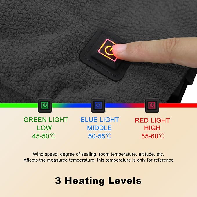 MDSTOP Heated Hand Warmer Pouch, Portable Electric Heated Hand Muff, Heated Gloves for Women, Men, Kids, Hunting,Fishing,Camping,Golf & Xmas Gifts（No-Battery）