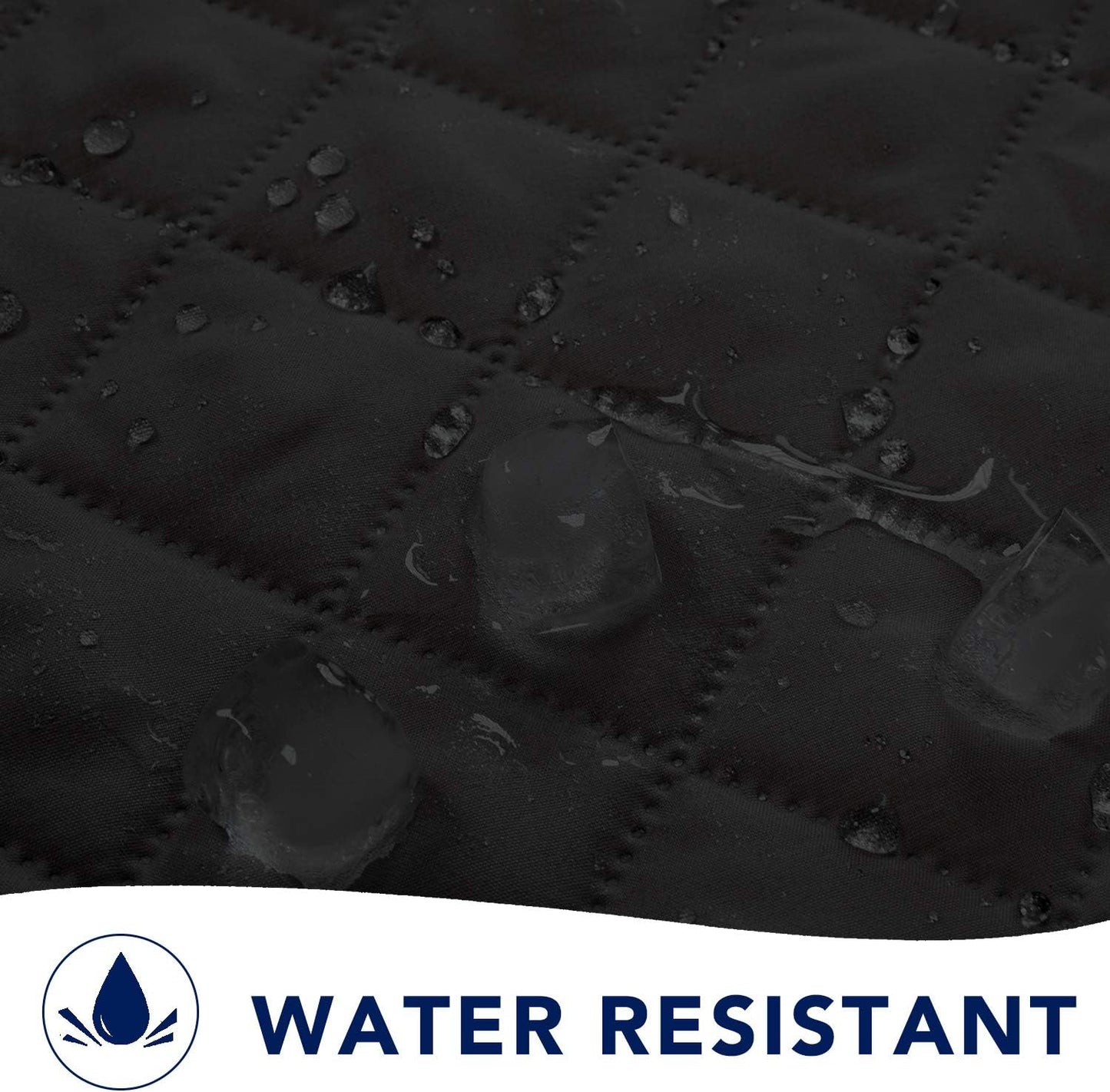 PureFit Reversible Sofa Cover Water Resistant Chair Couch Cover, Machine Washable Furniture Cover with Non-Slip Foam and Adjustable Strap for Dogs, Pets (Chair, Black/Beige)