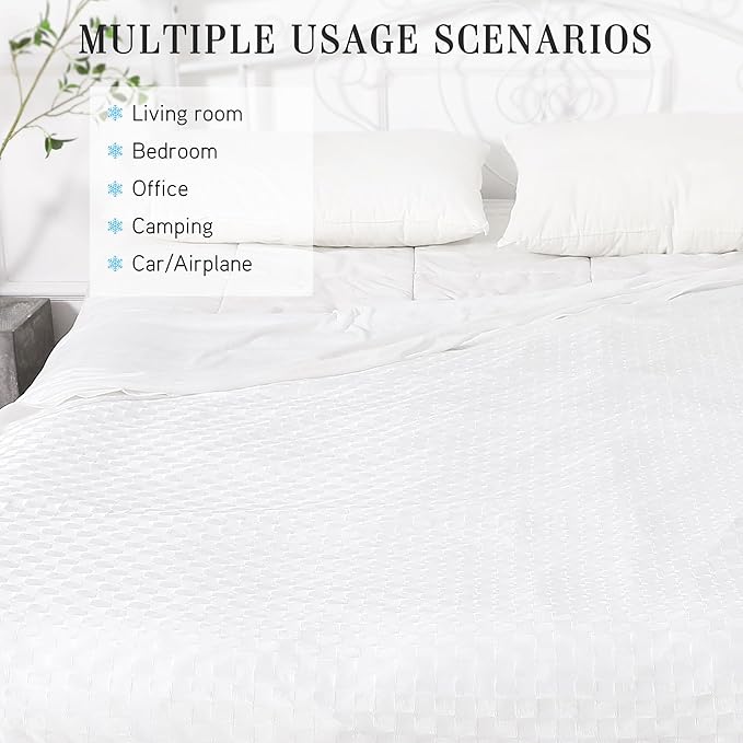 AmyHomie Cooling Blanket,90"x90"Queen Size,Summer Blankets with Double Sided Cold Effect, Arc-Chill Q-Max>0.5 Cool Fiber, Breathable Lightweight Blankets for Hot Sleepers Night Sweats