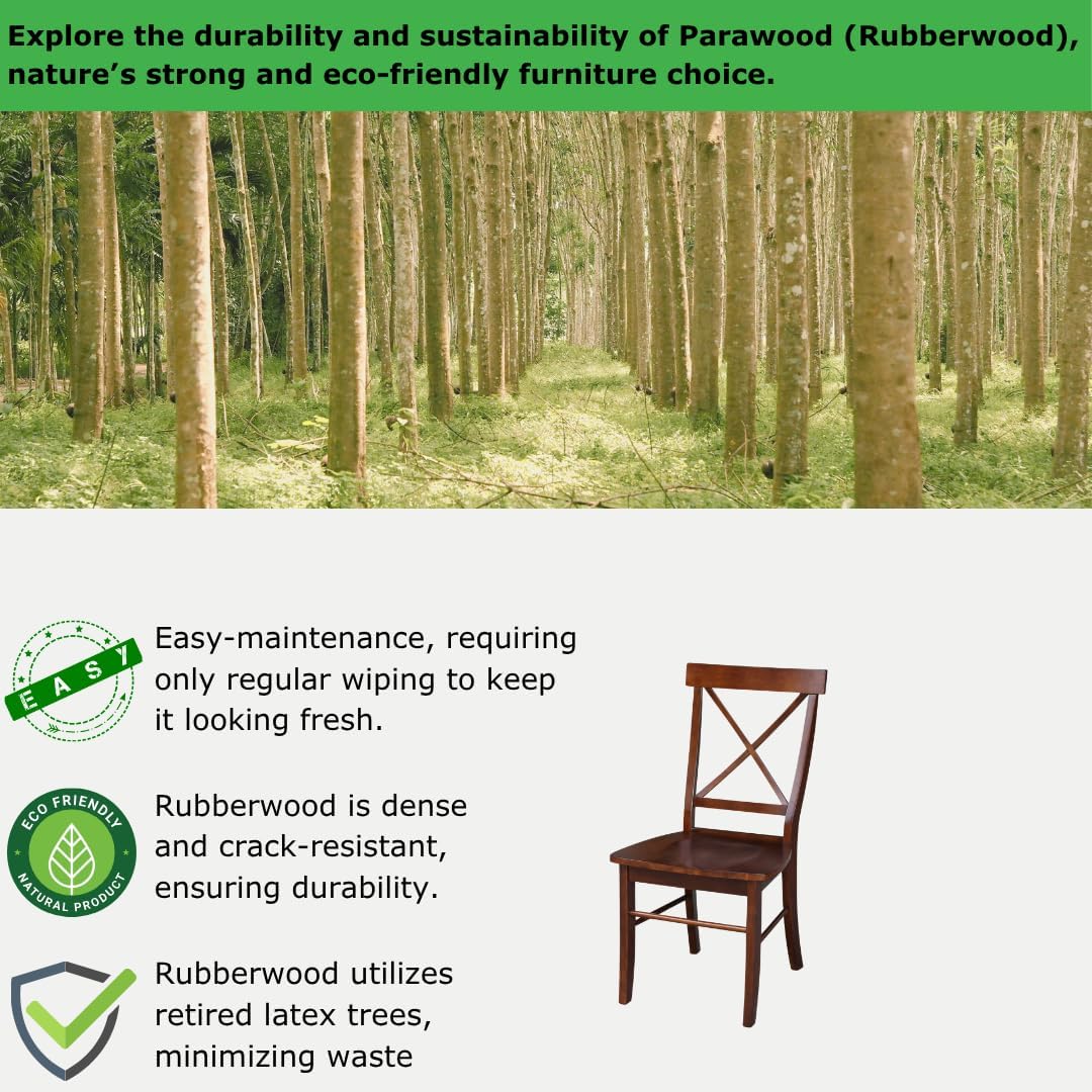 International Concepts X-Back Chair, Espresso